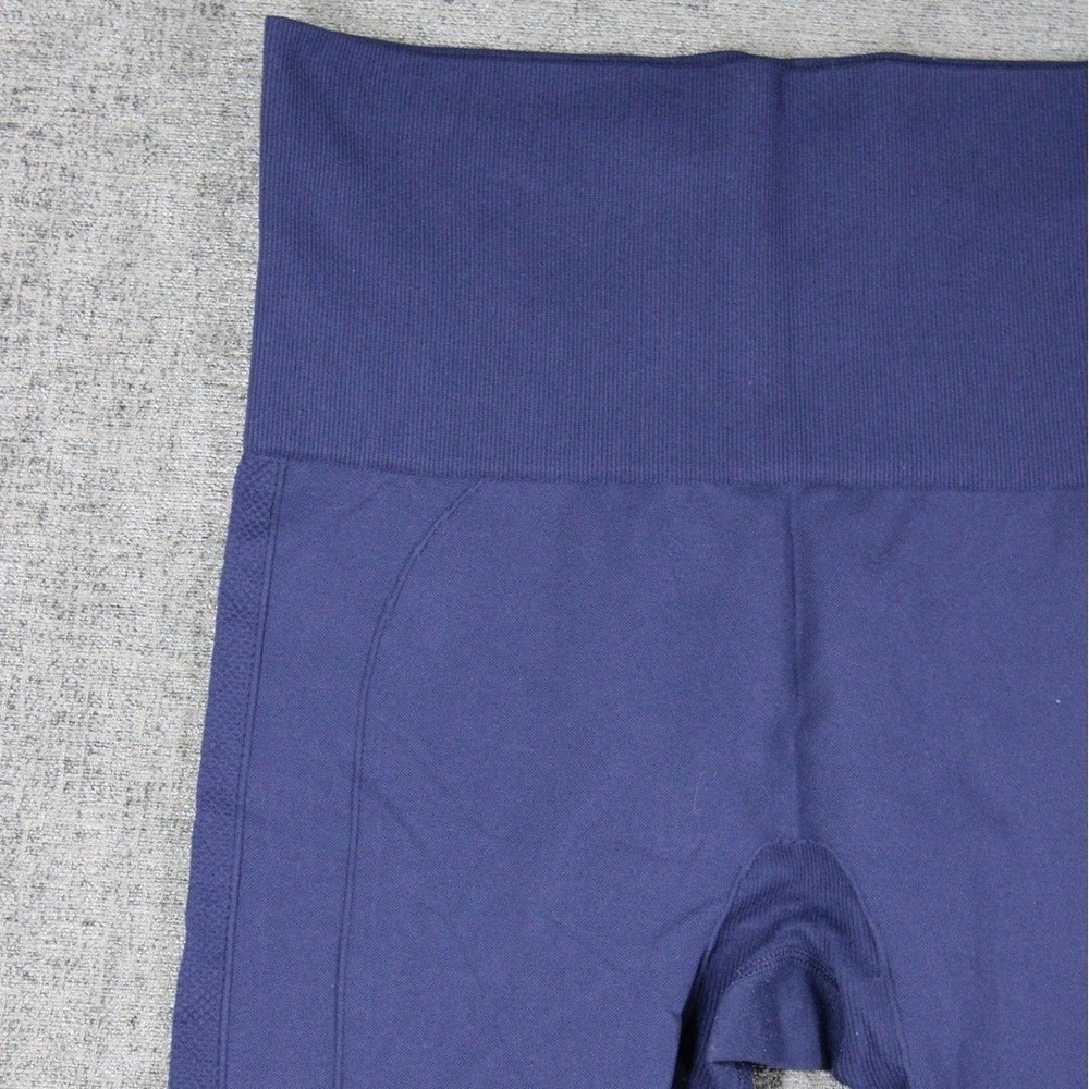 Homma Navy Blue High Waisted Seamless Leggings XL TC102 Yoga Gym Pants